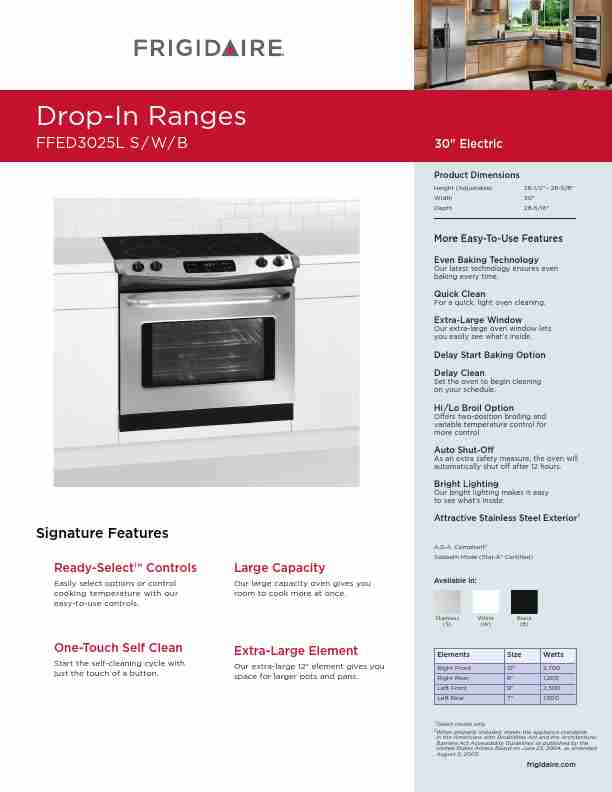 Frigidaire Oven FPEC3085K-page_pdf